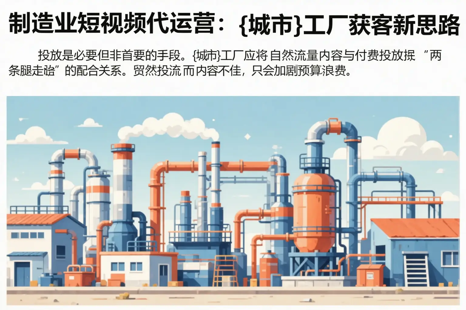 制造业短视频代运营：通辽工厂获客新思路